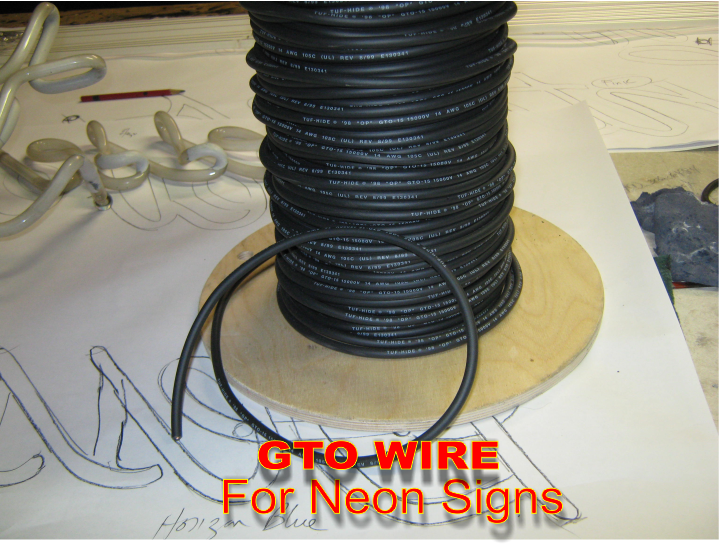 GTO wire neon sign wire